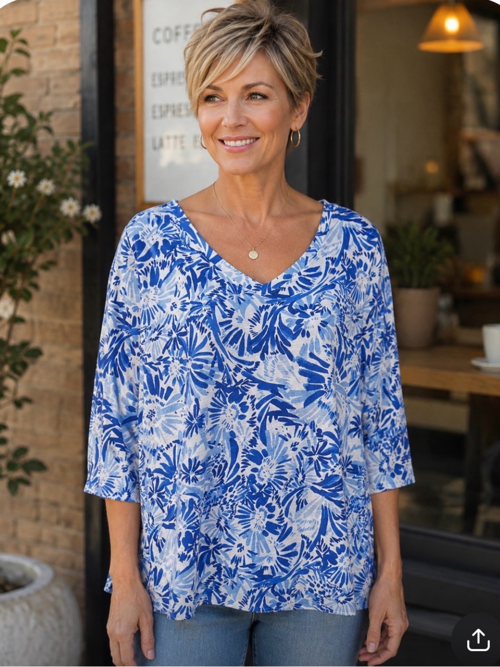 Joie floral top size 1X